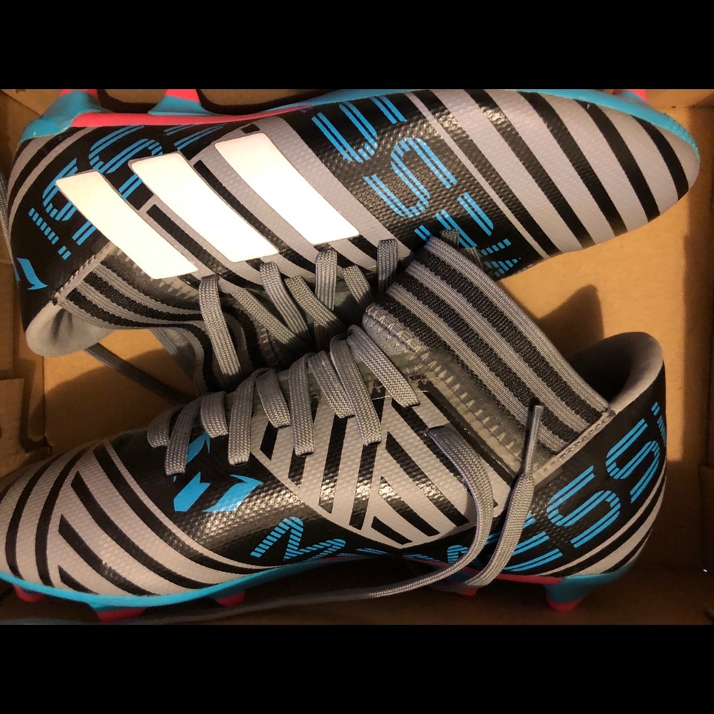 Adidas Boy’s Messi Soccer Cleats + Shinguards